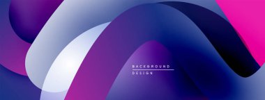 Soyut sıvı şekilleri, canlı gradyanlar. Mor, pembe, beyaz renkler kusursuz bir şekilde harmanlanır. Arka planlar için modern tasarım ögesi.