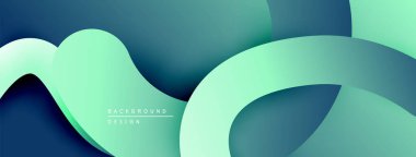 Soyut sıvı şekilleri, deniz mavisi renkleri baskın gelir. Pürüzsüz gradyanlar derinlik yaratır, modern tasarım ögesi. Minimalist kompozisyon, sakinleştirici estetik.