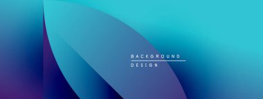 Soyut mavi eğimli arkaplan. Düz kıvrımlar dinamik görsel efekt yaratır. Metin arka plan tasarımı okur. Minimalist stil.