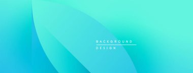 Soyut eğim arkaplanı. Mavi, turkuaz renkler düzgün bir şekilde harmanlanır. Metin elementli minimalist tasarım. Modern estetik, temiz sunum.