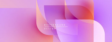 Soyut gradyanlar karışıyor, yumuşak şekiller yaratıyor. Pembe, mor renkler modern estetik sunarak tasarıma hükmediyor. Metin arkaplan tasarımı okur.