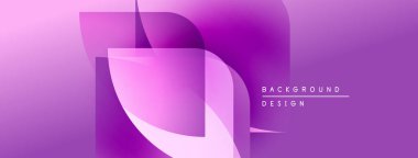 Soyut mor arkaplan. Pürüzsüz şekiller, dinamik görsel efektler yaratır. Modern tasarım elemanları.