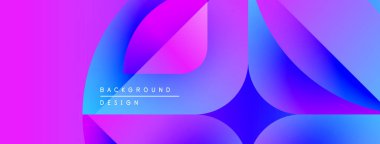 Soyut canlı katmanlar harmanlanır. Pembe, mavi renkler akışkan şekiller yaratır. Arkaplan ve sunumlar için modern tasarım ögesi.