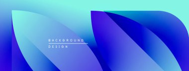 Soyut mavi eğimler akan şekiller yaratır. Metin, kompozisyon içerisindeki arkaplan tasarımını okur. Minimalist, modern estetik.