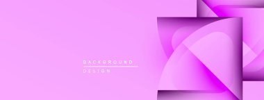 Pembe soyut arka plan. Üst üste binen şekiller dinamik görsel efekt yaratır. Modern tasarım elementleri parlak estetik sunar.