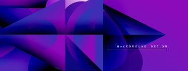 Soyut mor, mavi gradyanlar dinamik şekiller oluşturur. Modern tasarım elementleri akıcı görsel deneyimler yaratır. En küçük metin arkaplan amacını gösterir.