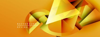 Soyut geometrik şekiller, canlı turuncu renkler, dinamik kompozisyon. Modern tasarım elementleri enerjik görsel etki yaratır.