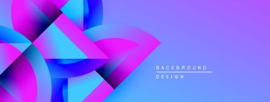 Soyut enerjik tasarım akış şekilleri, gradyanlar. Mavi, mor renkler kompozisyona hakim. Modern estetik, uygun afiş veya arkaplan.