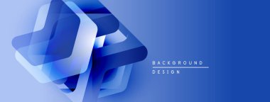 Soyut mavi şekiller dinamik görsel efekt yaratır. Gradyan arka plan modern tasarım elementlerini geliştirir. Basit, temiz estetik..