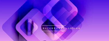 Soyut mor tasarım katmanlı kareler oluşturarak dinamik görsel efekt yaratır. Modern, enerjik, arka planlar için uygun..