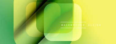 Soyut geometrik şekiller, canlı sarı, yeşil gradyanlar. Modern tasarım elementleri dinamik görsel doku oluşturur. Düz geçişler, temiz estetik..