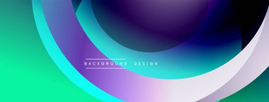 Soyut arkaplan kıvrımları, canlı renkler. Gradyan gölgeler dinamik görsel efekt yaratır. Modern tasarım elemanları.
