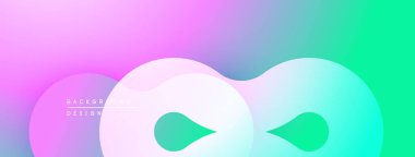 Soyut eğim arkaplanı. Yumuşak şekiller örtüşür, canlı görsel efektler yaratır. Pastel renkler düzgün bir şekilde harmanlanarak modern tasarım sunar.