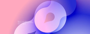 Soyut eğim arkaplanı. Yumuşak kıvrımlar dinamik görsel akış yaratır. Pembe, mor, mavi renkler kusursuz bir şekilde harmanlanır. Modern tasarım ögesi.