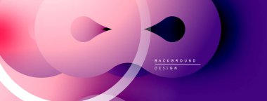 Soyut sıvı şekiller, pembeler, morlar harmanlanır. Modern tasarım, gradyan arka plan dinamik görsel efekt yaratır. Minimalist kompozisyon.