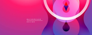 Soyut gradyan tasarımı. Pembe, mor renkler düzgün bir şekilde harmanlanır. Dairesel şekiller modern görsel etki yaratır. Minimalist arkaplan dokusu.