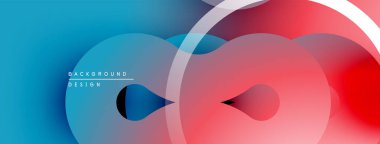 Soyut tasarım özellikleri üst üste biniyor. Mavi kırmızıya dönüşür, dinamik görsel efekt yaratır. Minimalist kompozisyon, modern estetik.