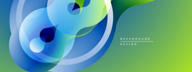 Akan soyut şekiller, mavi, yeşil renkler. Modern tasarım, değişim etkisi, pürüzsüz geçişler. Minimalist kompozisyon, canlı renkler.