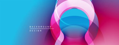 Soyut gradyan katmanlar dinamik görsel efekt yaratır. Modern tasarım, canlı renkler, pürüzsüz geçişler. Mükemmel arkaplan.