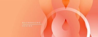 Soyut turuncu arka plan. Yumuşak eğimler, dairesel şekiller modern tasarım yaratır. Minimalist estetik, sıcak tonlar kompozisyona hakim..
