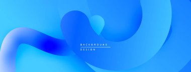 Soyut mavi eğimler akan şekiller yaratır. Modern tasarım hareketi, derinliği, basitliği çağrıştırıyor. Dijital projeler için mükemmel arkaplan.