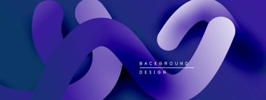 Soyut sıvı şekiller, canlı mor renkler, pürüzsüz gradyanlar modern arkaplan tasarımı yaratır. Minimalist estetik, dinamik kompozisyon.