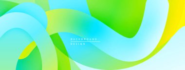 Soyut sıvı şekiller, canlı renklerin karışımı. Pürüzsüz gradyanlar dinamik arka plan tasarımı yaratır. Modern, taze estetik..