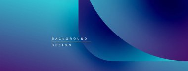 Soyut eğim arkaplanı. Mavi, mor renkler düzgün bir şekilde harmanlanır. Minimalist tasarım metin arkaplan tasarımı içerir. Modern estetik, temiz sunum.
