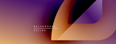 Soyut eğim arkaplanı. Turuncu, mor renkler düzgün bir şekilde harmanlanır. Metin, arkaplan dizaynının şekillerin altında olduğunu okur. Modern estetik.