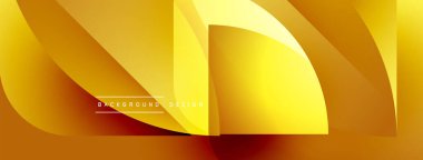Soyut altın katmanlar dinamik görsel efekt yaratır. Yumuşak eğimler, modern tasarım, arka planlar ve sunumlar için uygun..