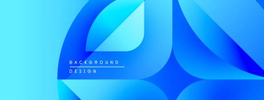 Soyut mavi tasarım. Pürüzsüz akış şekilleri dinamik arkaplan yaratır. Renkler derinliği gösteriyor, modern estetiği..
