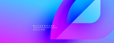 Değişken bir arkaplan. Mor, mavi renkler düzgün bir şekilde harmanlanır. Dijital projeler için modern tasarım öğesi. Minimalist estetik.