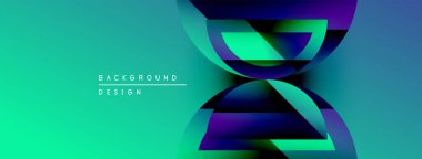 Soyut gradyan tasarımı, akan şekiller, canlı deniz mavisi, mor renkler. Dijital projeler için modern arkaplan ideal.