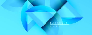 Soyut mavi şekiller dinamik arkaplan yaratır. Modern tasarım, değişkenler, katmanlar, pürüzsüz geçişler içerir. Minimalist estetik, temiz çizgiler..