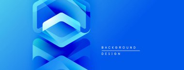 Soyut mavi katmanlar dinamik bir görüntü yaratır. Gradyan etkisi derinlik ve modern hissi arttırır. Pankartlar ve arkaplanlar için uygun tasarım.