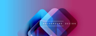 Soyut gradyan şekiller çakışıyor. Mavi, mor, pembe renkler düzgün bir şekilde harmanlanır. Metin arka plan tasarımı okur. Modern görsel sunum.
