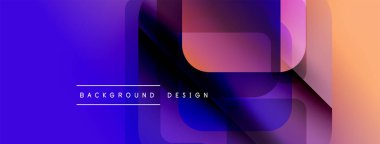 Soyut geometrik şekiller, canlı renklerin karışımı. Modern tasarım, pürüzsüz gradyanlar dinamik görsel efekt yaratır. Arkaplanda üst üste binen katmanlar.