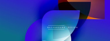 Soyut mavi tasarım akışkan şekiller, gradyanlar içerir. Metin arka plan tasarımı okur. Modern estetik, canlı renkler sunar.