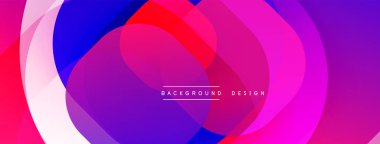 Soyut renkli katmanlar dinamik arkaplan yaratır. Canlı pembeler, maviler, morlar kusursuz bir şekilde harmanlanır. Projeler için modern tasarım ögesi.