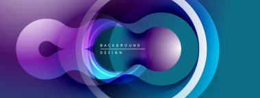 Soyut tasarım katmanlı daireler, canlı renkler, pürüzsüz gradyanlar. Modern estetik, dinamik kompozisyon, görsel olarak çekici..