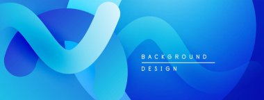 Soyut mavi şekiller örtüşüyor ve dinamik bir değişim etkisi yaratıyor. Arkaplan ve sunumlar için uygun modern tasarım.