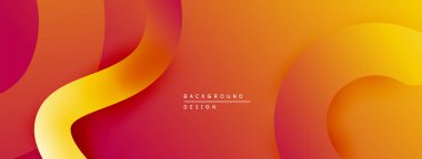 Soyut akışkan şekiller, sıcak renk eğimleri. Turuncu, kırmızı, sarı renkler dinamik arka plan tasarımı yaratır. Yumuşak geçişler, modern estetik.