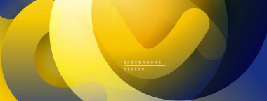 Soyut sarı, donanma tasarımı. Üst üste binen şekiller dinamik görsel efekt yaratır. Modern, minimalist arkaplan dokusu.