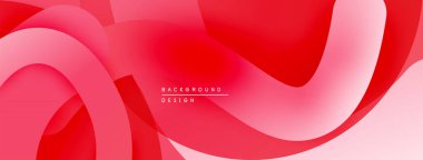 Soyut kırmızı dalgalar, pürüzsüz eğimler, modern tasarım. Sunumlar, web siteleri ve markalaşma için minimalist arka plan. Canlı, dalgalı şekiller..