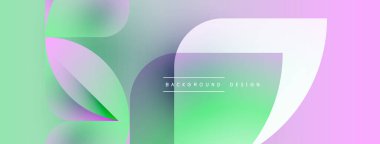 Soyut sıvı şekilleri örtüşür ve yumuşak eğimler yaratır. Pastel renkler tasarıma hakim, modern estetiğe işaret ediyor. Mevcut en küçük metin.