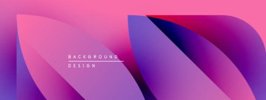 Soyut akışkan şekiller, canlı pembeler, morlar, maviler. Gradyan etkileri olan modern arkaplan tasarımı. Minimalist estetik.