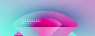 Soyut eğim arkaplanı. Akışkan şekiller örtüşüyor, canlı renk değişimleri yaratıyor. Dijital projeler için modern tasarım ögesi.