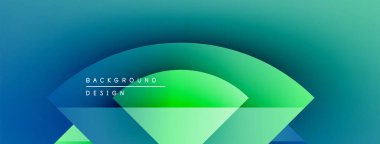 Soyut eğimler akışkan şekiller yaratır. Mavi, canlı yeşile dönüşüyor. Metin kaplamalı minimalist tasarım. Modern estetik.