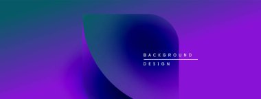 Soyut mor, mavi renkler modern arkaplan yaratır. Minimalist tasarım metin elementleri, pürüzsüz geçişler içerir.