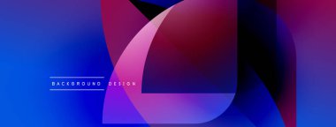 Soyut sıvı şekilleri örtüşür ve canlı bir değişim etkisi yaratır. Mavi, mor, morumsu renkler kompozisyona hakim. Modern tasarım ögesi.